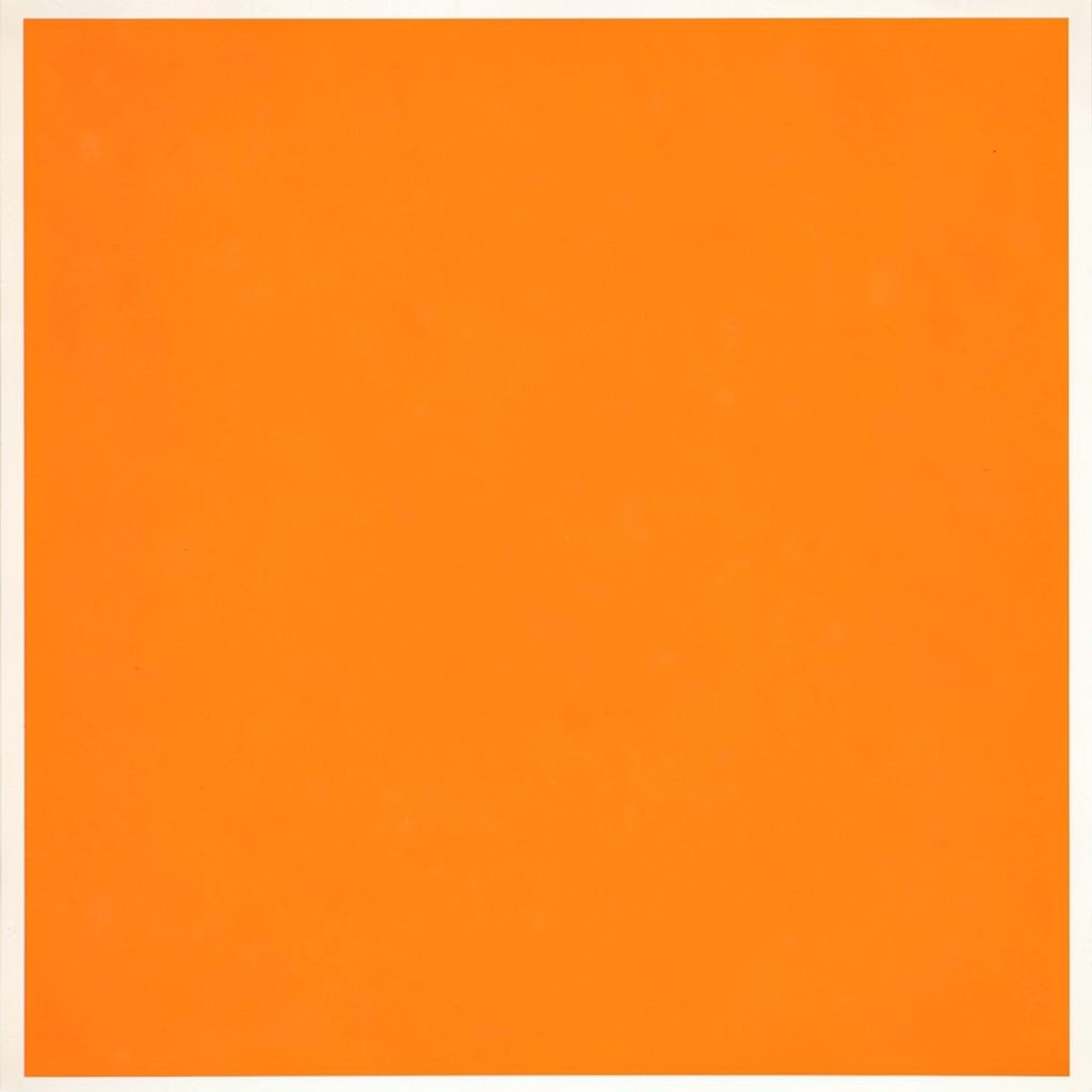 Pôster estilo pintura gouache de um sol amarelo sobre fachada laranja quente, clima acolhedor e convidativo